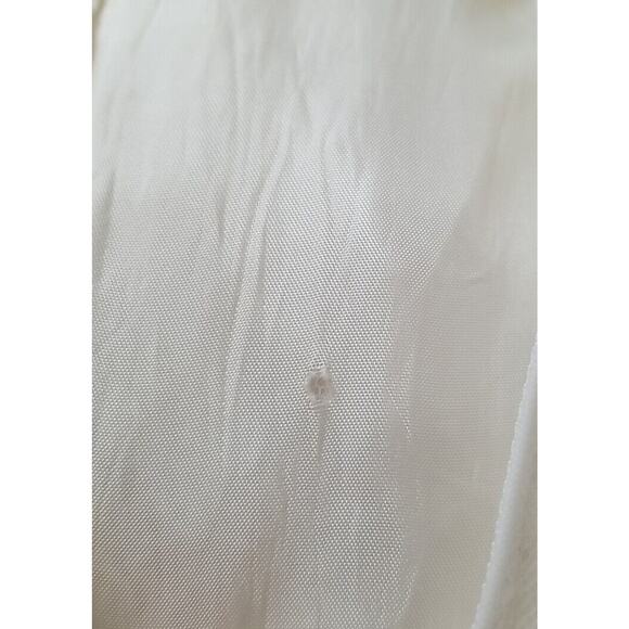 Vintage 90s Jessica McClintock Ivory Lace Floral Dress Girls Size 10 Mock Neck - Picture 13 of 13